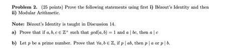 Solved Problem 2 25 Points Prove The Following Statements