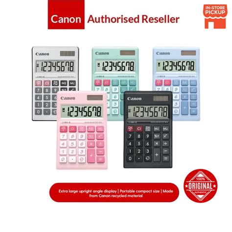 Canon Calculator Ls Hi Iii Digits Dual Power Large Display Plastic