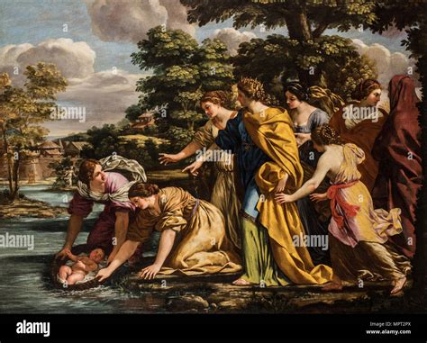 The Finding Of Moses Th Century Stock Photo Alamy