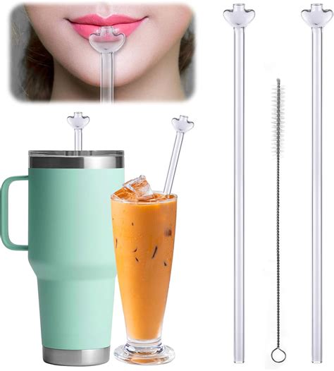 Amazon Busoha Pcs Inch Anti Wrinkle Straw Reusable Glass No