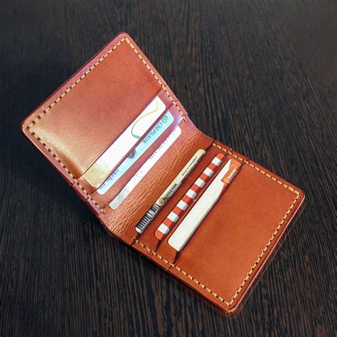 Bi Fold Wallet PDF Pattern Leather Card Wallet PDF Pattern Etsy