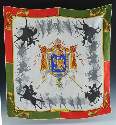 Foulard De Soie SignÉ Louis FrÉgier LÉpopÉe ImpÉriale