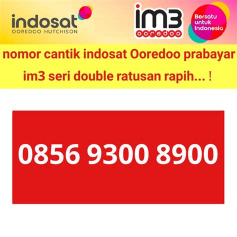 Jual Nomer Cantik Indosat Ooredoo Kartu Perdana Nomor Cantik Im3 4G