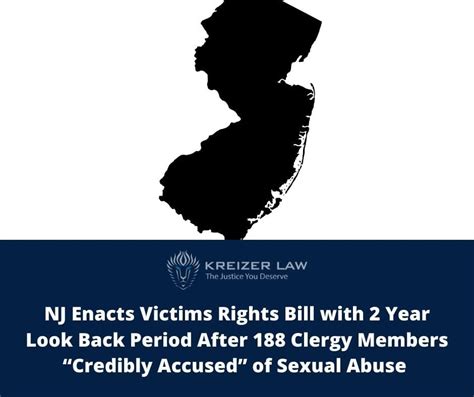 Nj Enacts Victims Rights Bill With 2 Year Look Back Period