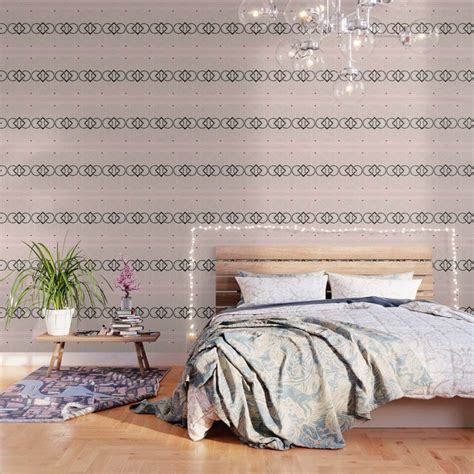 Art Deco Neutral Pink Wallpaper By Silverpegasus Society6