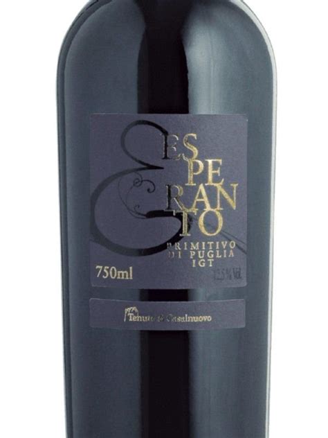 Vinho Tinto Esperanto Primitivo Ml