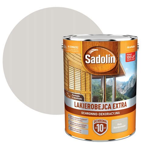 SADOLIN EXTRA 5L LAKIEROBEJCA BIAŁY SKANDYNAWSKI 180 83 zł Bejce