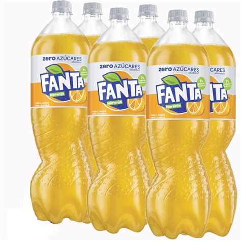 Refresco Fanta Naranja Zero 2L Pack 6 UD Bebo Online