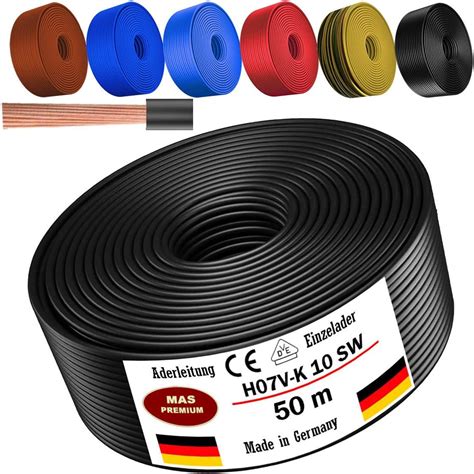 Verdrahtungsleitung H V K Mm Blau Pvc Einzelader Feindr Htig Cu