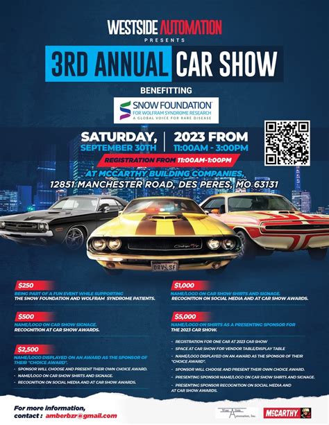 Classic Car Show 2023 - September 30, 2023 - The Snow Foundation