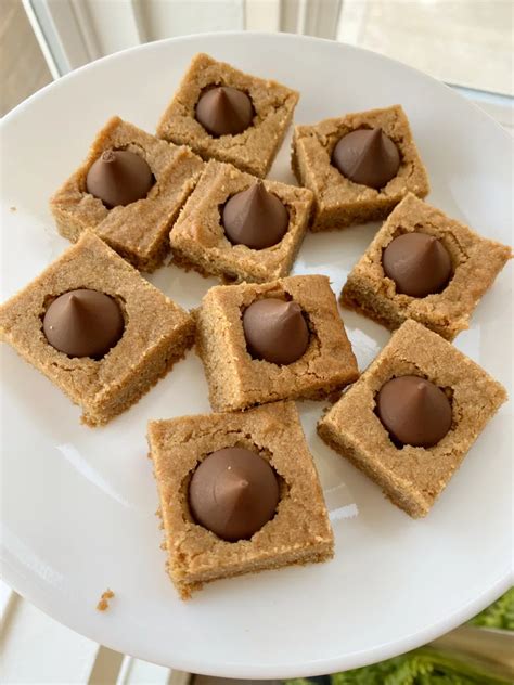 Peanut Butter Blossom Bars Recipe Boy