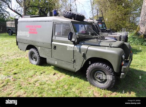 British Military Land Rover As Used In Northern Ireland During The