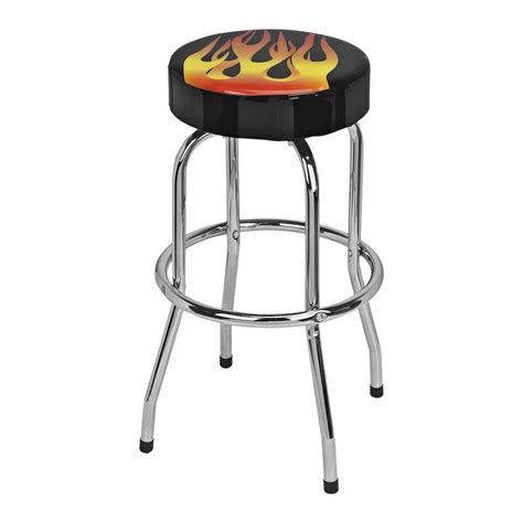 Flame Design Bar Counter Swivel Stool