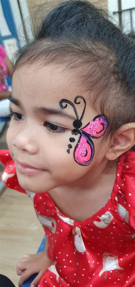 Simple Butterfly Face Painting