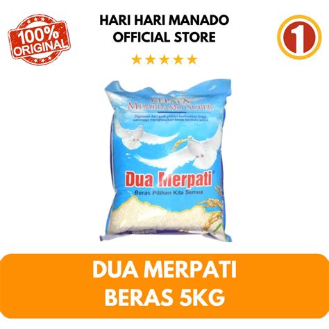 Jual Beras Dua Merpati 5kg Shopee Indonesia