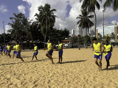 Treino Na Areia Vira Trunfo Da Sele O De Futebol De Cegos Por Ouro