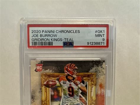 Panini Chronicles Gridiron Kings Teal Gk Joe Burrow Rc Ebay