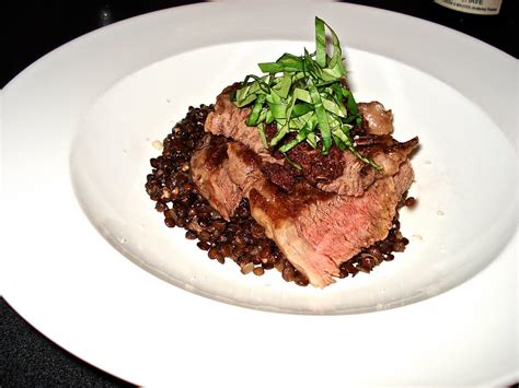 Behind The Burners Wagyu Rib Fillet Puy Lentils And Kalamata Tapenade