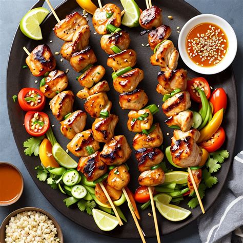 Spicy Sriracha Honey Glazed Chicken Skewers Raicipe Helps You To