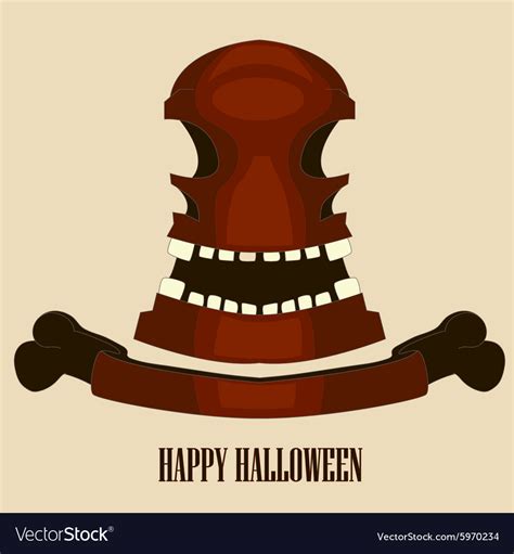 Red skull halloween Royalty Free Vector Image - VectorStock