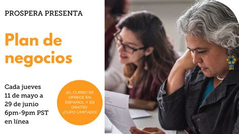 CURSO LLENO Curso Plan De Negocios Prospera