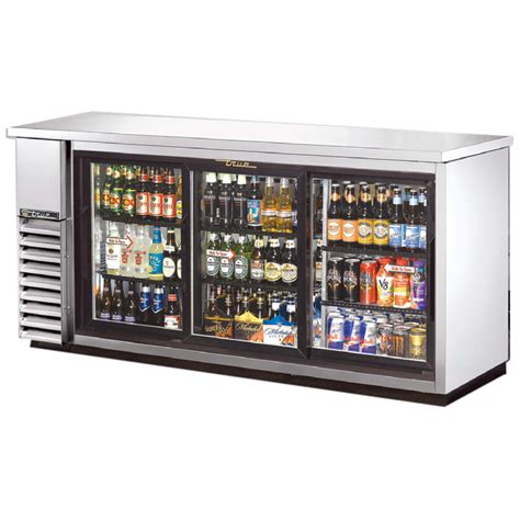 True Tbb 24 72g Sd S Ld Ss Back Bar Cooler For 76 6 Packs Wasserstrom