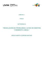 U Ejercicios Leyes Newton Docx Unidad Fisica Actividad