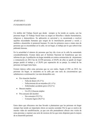 Informe Personas Sin Hogar PDF