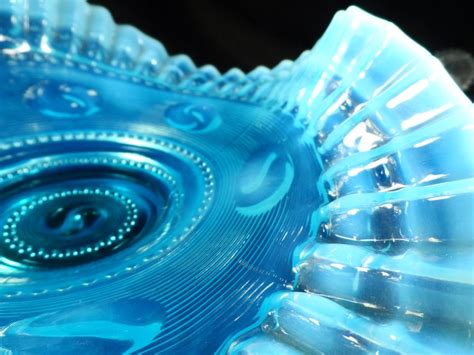 Opalescent Blue Bowl-art Glass Bowl-Jefferson Astro Glass | Etsy