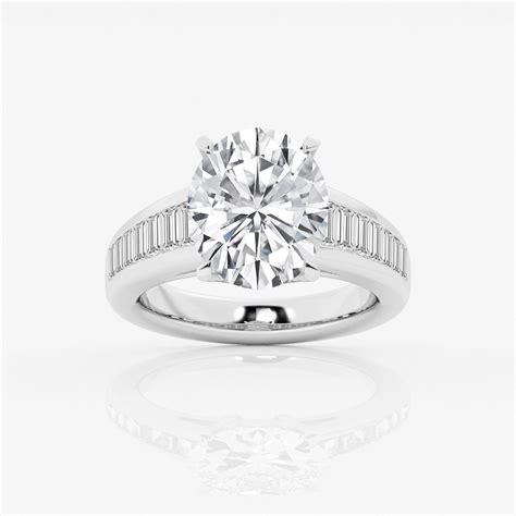 Badgley Mischka Colorless Ctw Oval Lab Grown Diamond Solitaire