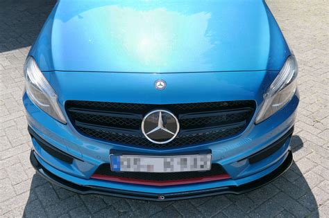 Front Splitter Mercedes Benz W176 Amg Line Preface Gloss Black Our Offer Mercedes Benz A