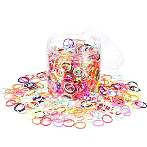 Pack Mini Rubber Bands Elastic Hair Bands Soft Hair Ties With Box