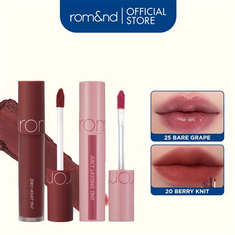 Combo Son Tint Romand Juicy Lasting Tint Ripe Fruit 5 5g Son Kem