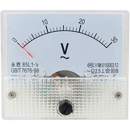 Uxcell 85L1 AC 0 30V Rectangle Analog Volt Panel Meter Gauge Voltage