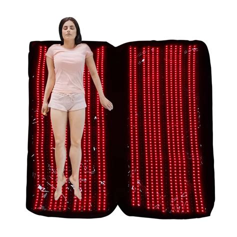 2pcs 64in 24in Red Light Therapy Mat For Full Body 660nm Red And 850nm Near Infrared Light Therapy