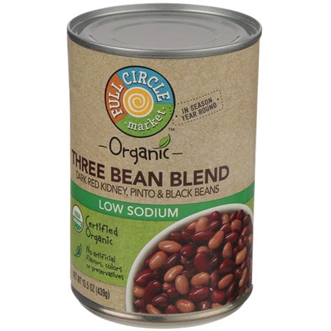 Full Circle Organic Low Sodium Three Bean Blend | Hy-Vee Aisles Online ...