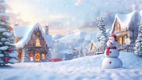 Animated Christmas Snow Scenes