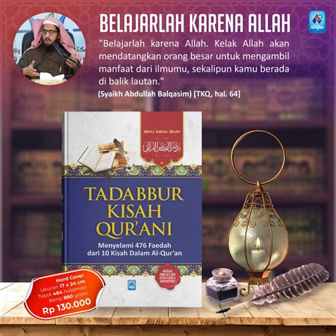 Jual Buku Tadabbur Kisah Qurani Menyelami Faedah Dari 10 Kisah Dalam Al