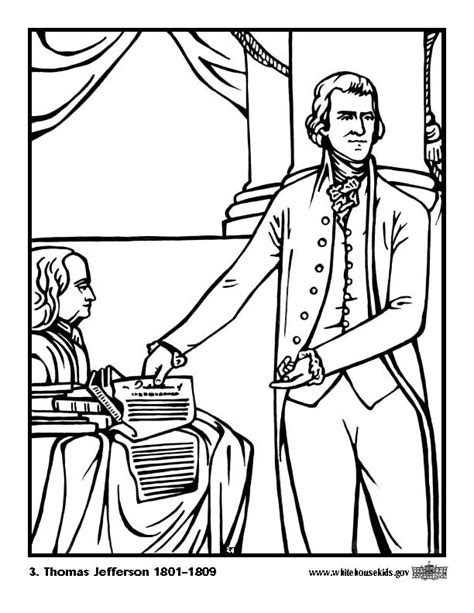 Free Printable Thomas Jefferson Coloring Page Free Printable Coloring