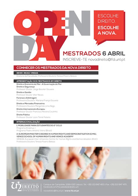 Nova Direito Promove Mestrados Em Open Day Udireito Portal