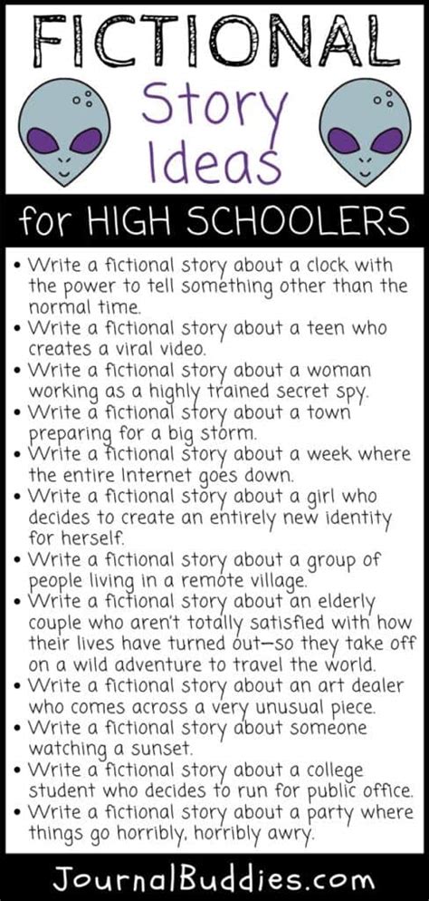 33 Fantastic Fictional Story Ideas » JournalBuddies.com