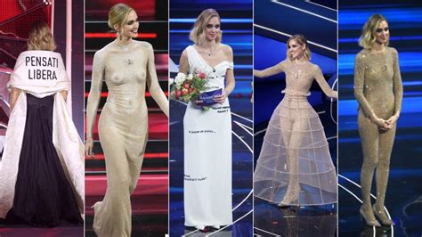 I Vestiti Di Chiara Ferragni A Sanremo 2023 Firmato Italia