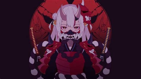 Oni Mask Samurai Girl Anime Samurai Women Hd Wallpaper 49 Off