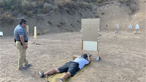 Handgun Shooting From A Barricade Prone Position Youtube