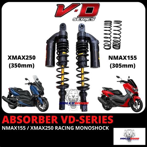 Absorber Rcb Vd Series Premium Black For Xmax Nvx Nmax Racing Boy