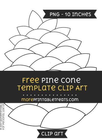 Free Pine Cone Template Clipart Cone Template Clip Art Pine Cones