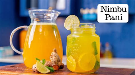 Nimbu Paani Recipe Ginger Turmeric Lemonade Healthy Shikanji