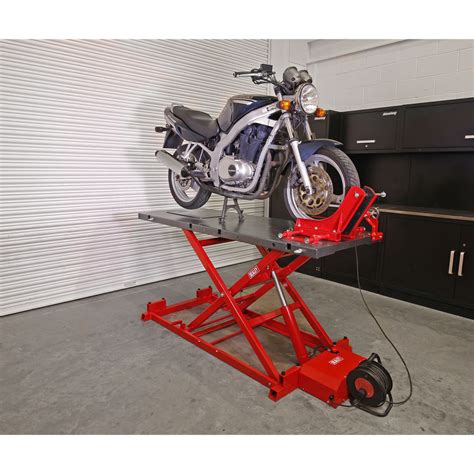 Sealey Mc680e 680kg Heavy Duty Electrohydraulic Motorcycle Lift