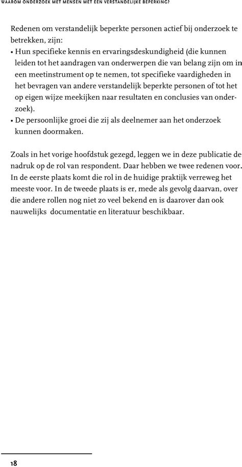 Onderzoek Met Mensen Met Een Verstandelijke Beperking Pdf Gratis Download