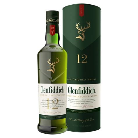 Glenfiddich 12 Year Old Single Malt Scotch Whisky 70cl From Ocado